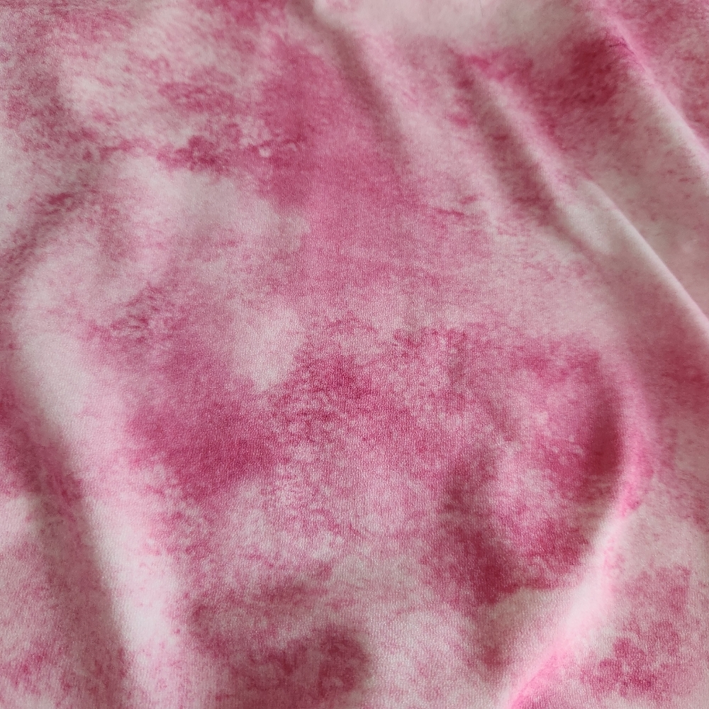 Frankies Bikinis Nicky Terry High Neck Pink Tie Dye Cutout Midi Dress Size XL - Picture 6 of 11